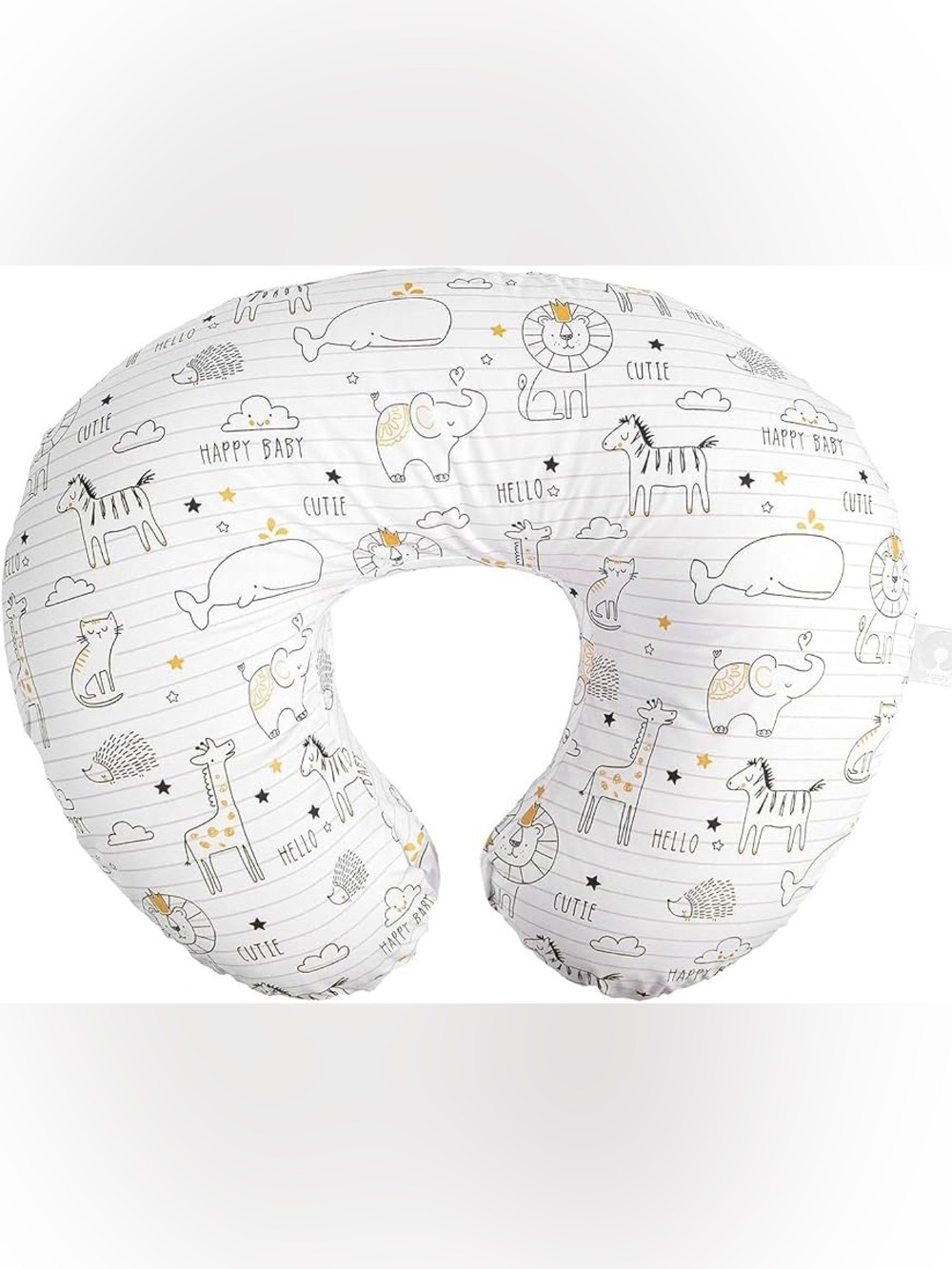 Boppy Notebook Safari Zoo Pillow EUC